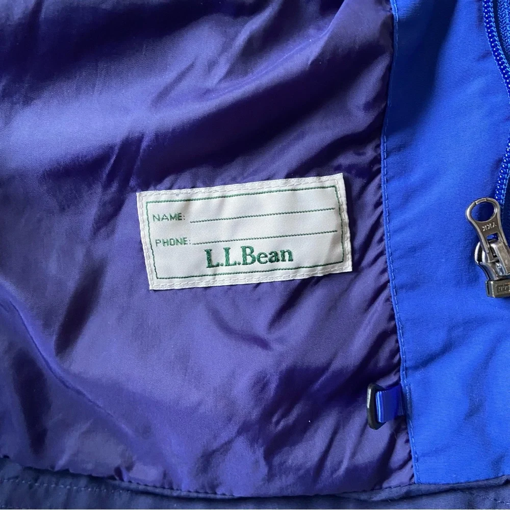 LL Bean Kids Size M (5/6) Blue Windbreaker Coat